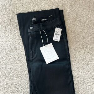 DL1951 Bridget Boot High Rise Instasculpt 33” Black Coated Jeans Size 30 NWT